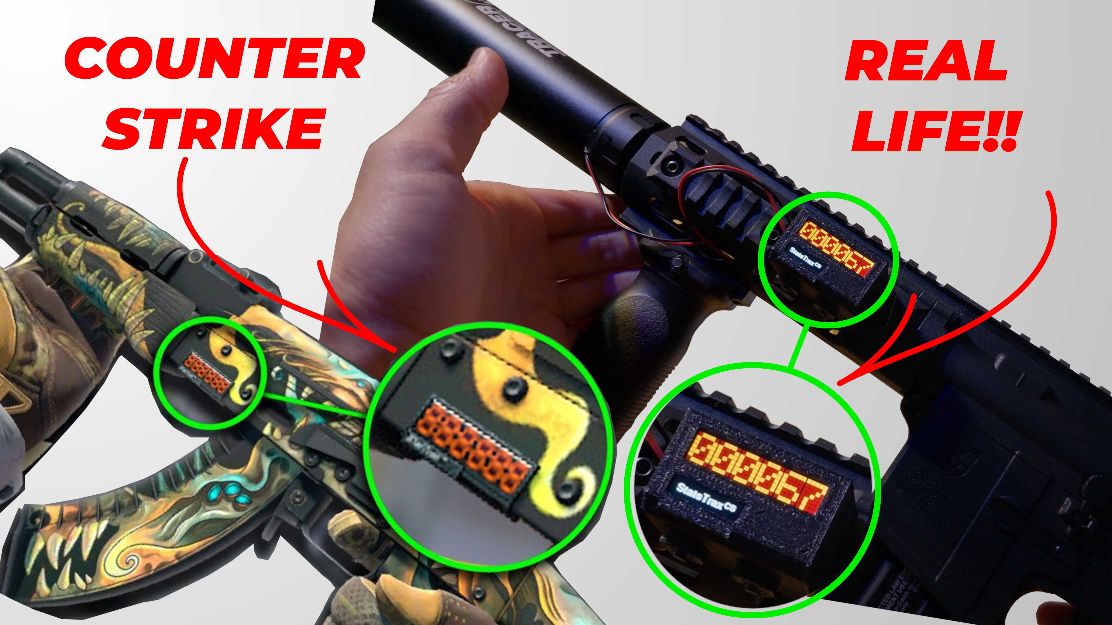 StatsTraxᶜˢ - A real life Counter Strike StatTrak™ - Counting Airsoft Shots not kills