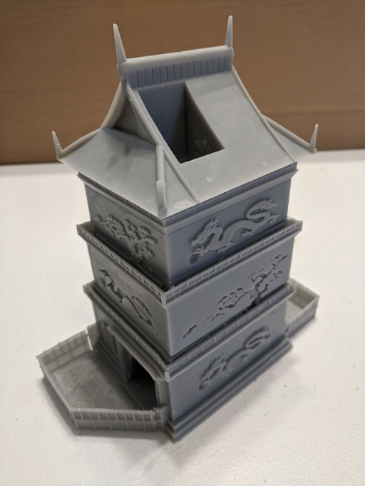 Dragon Dice Tower (resin printer split)