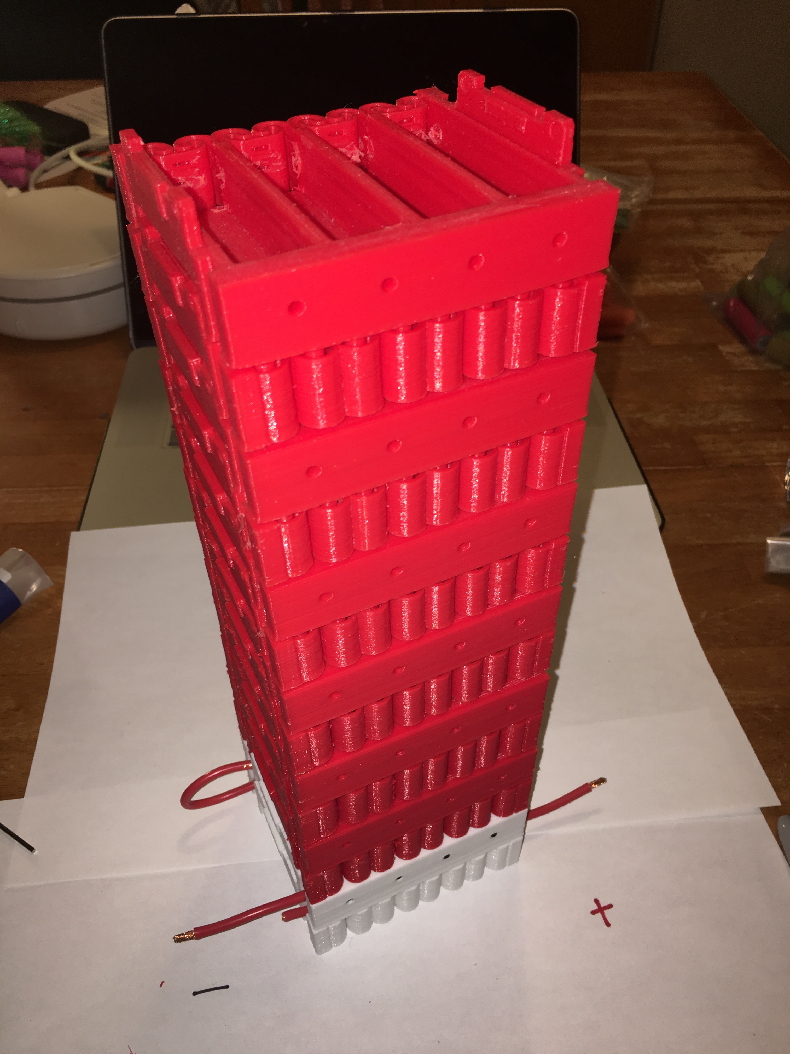 18650 snap-together tower of power (2,4,5,6 cell options)