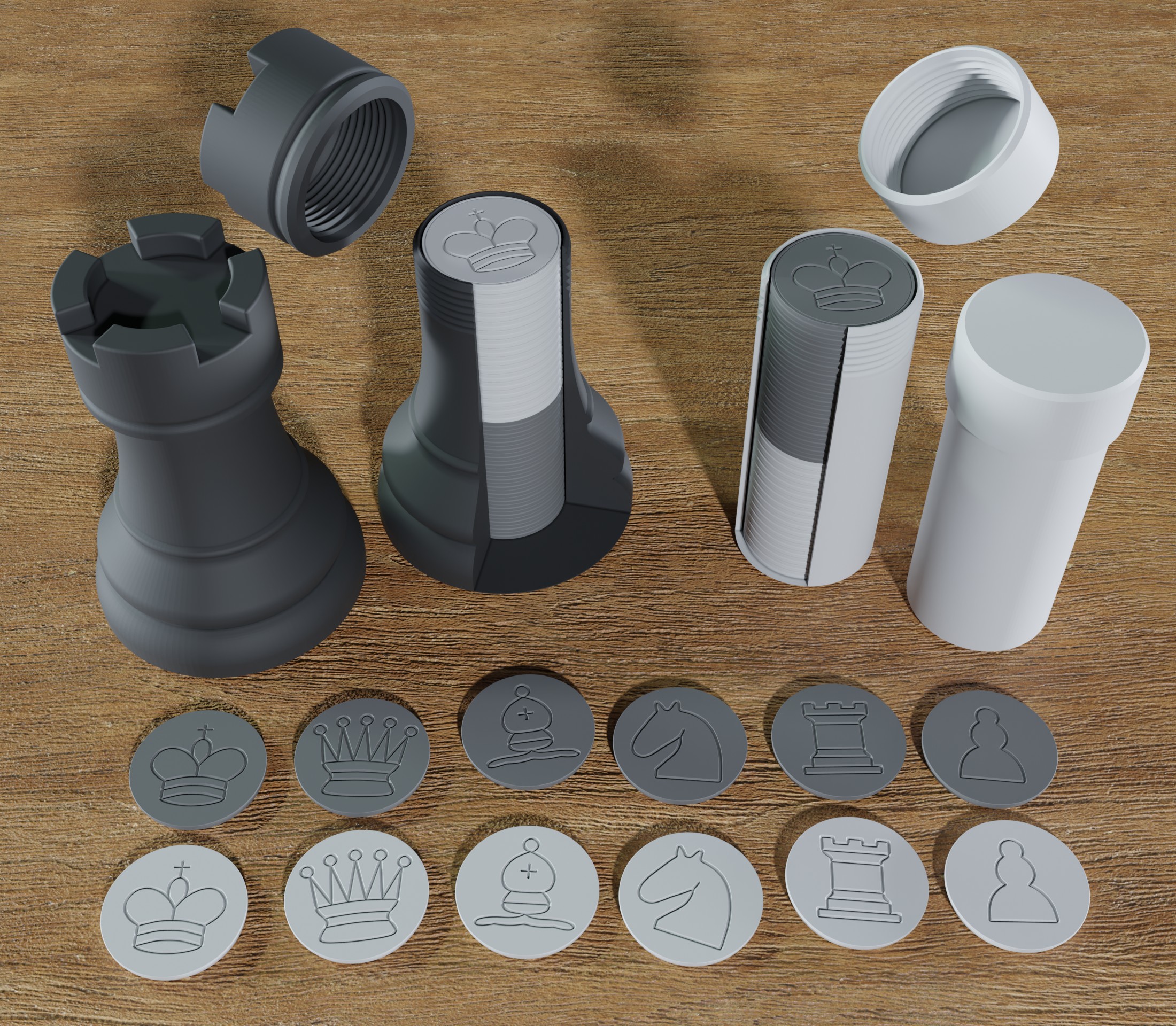 Chip Chess With Storage Tubes