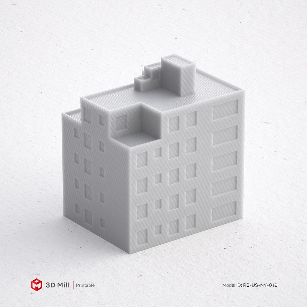 3D Print miniature building RB-US-NY-019