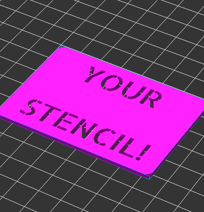 Tof's Custom Stencil - Parametric