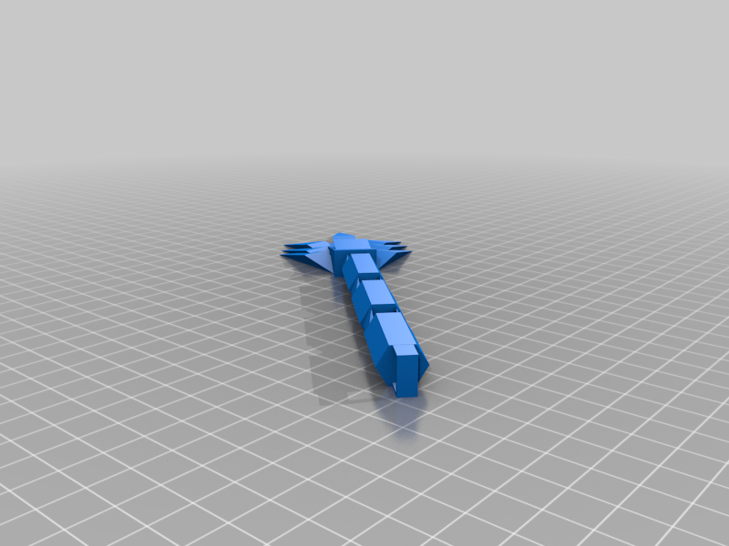 8-bit Articulated Griffin Tail Keychain 