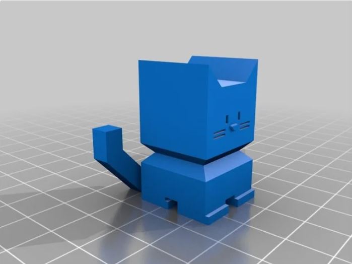 Cali cat test keychain