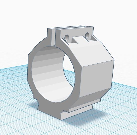 Helmet Arc Rail Flash Light Mount