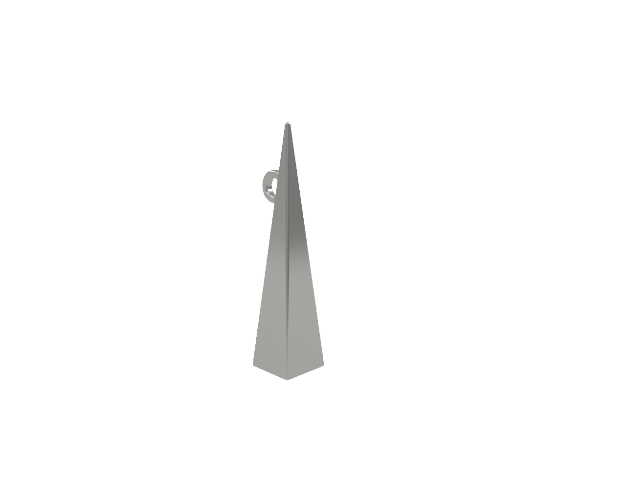 Minimalist pyramidal pendant