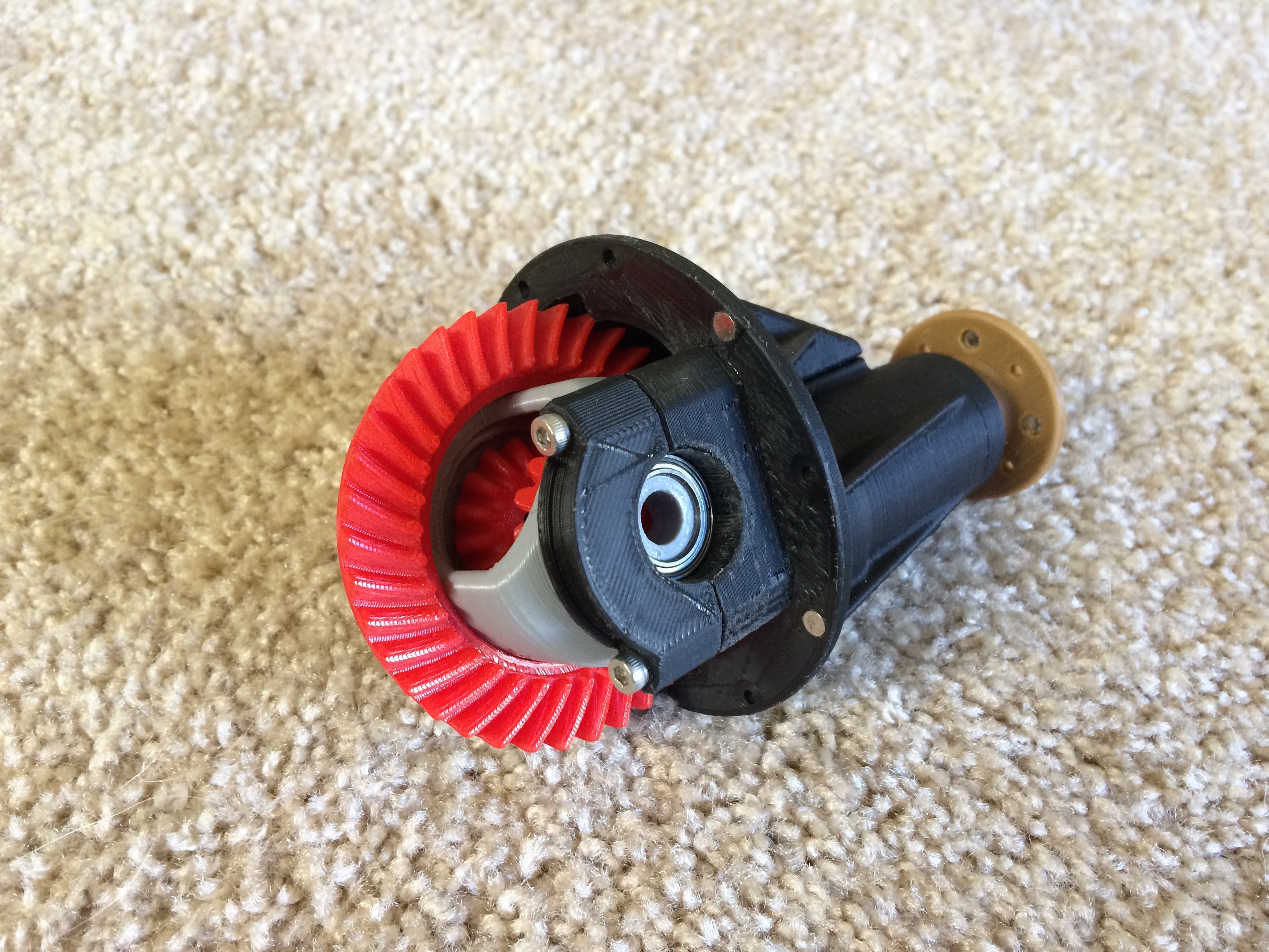 Toyota Third Member, Open differential scaled working model