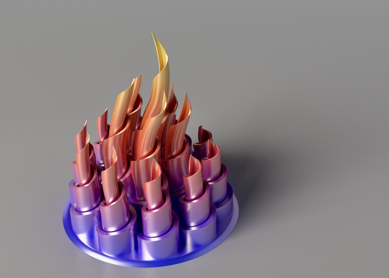 Spiral Flame Thruster