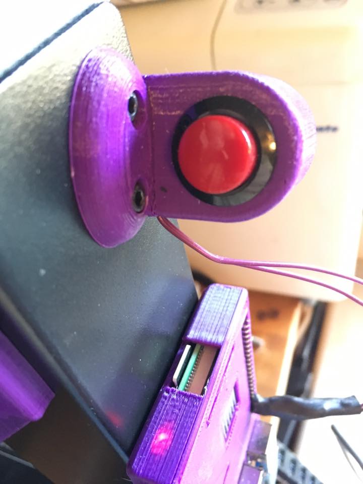 On/Off Button mount for Makerselect v2/wanhao duplicator.