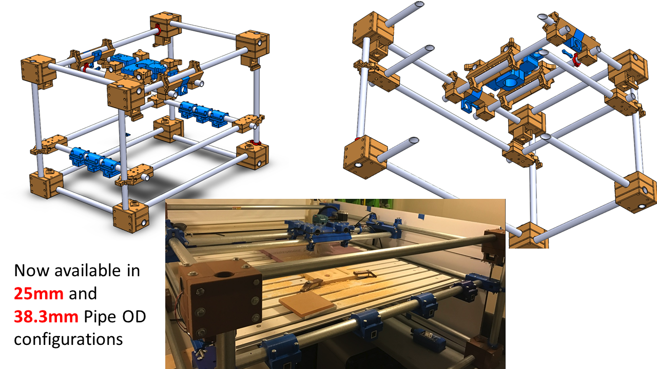 XLNC 1 - Xtra Large CNC Machine - Mill/3DPrint/Laser etch w/Custom GUI - OBSOLETE - SEE REV 2