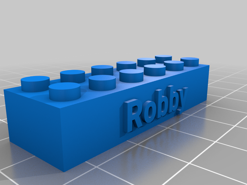 Customized LEGO compatible Text Bricks (Robby)