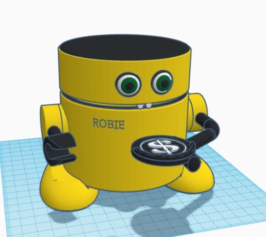 Radio Shack Robie the Robot Jar