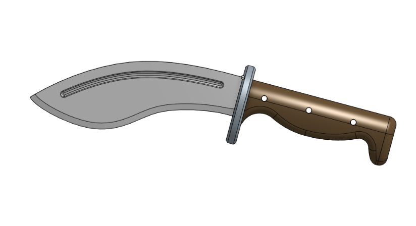 Kukri inspired knife