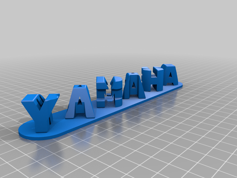 yamaha raider badass 3D letter block