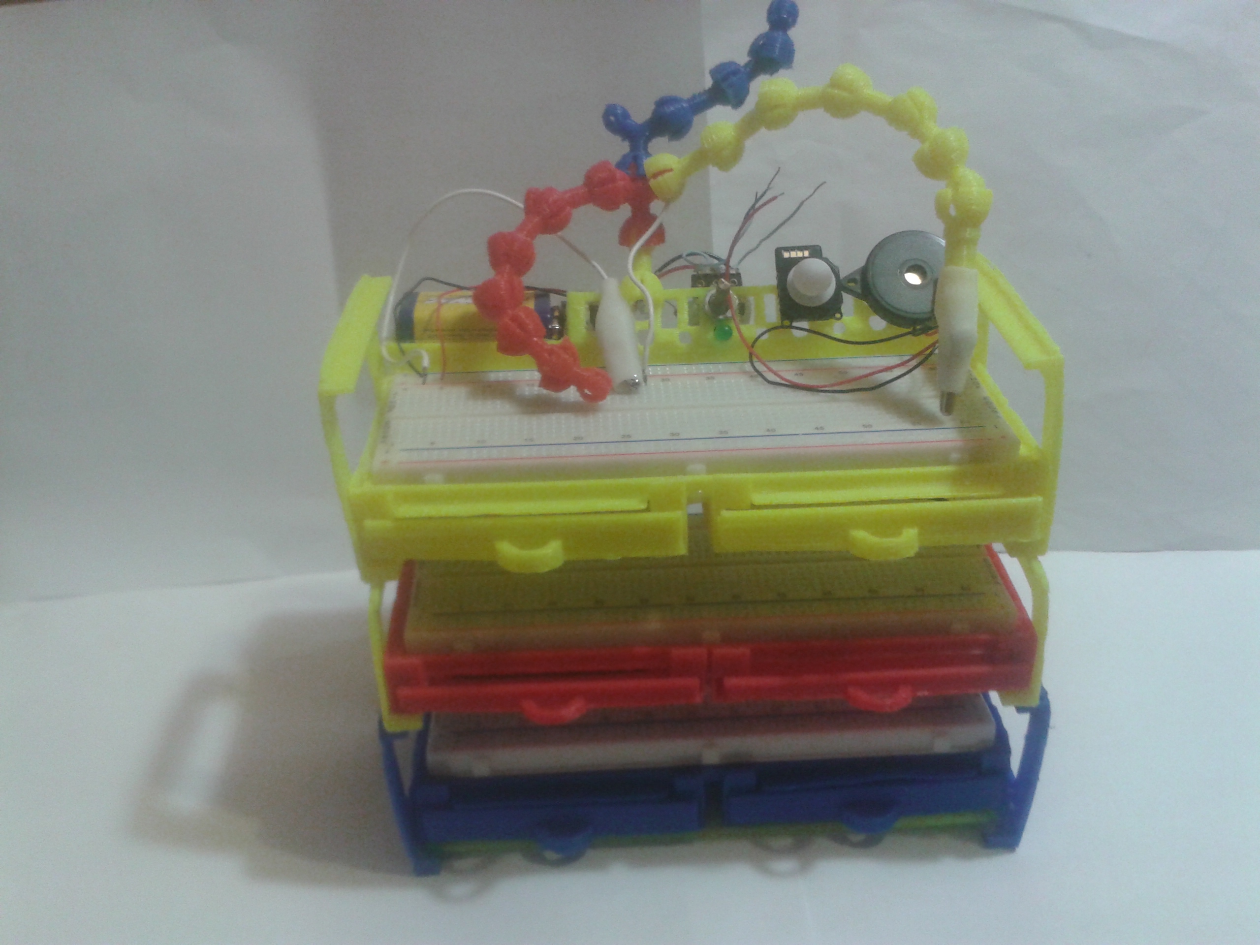 EE Electrical Breadboard Cabinet Stackable Case - Parts - UPDATED Control Panel and Cabinet Wall Support