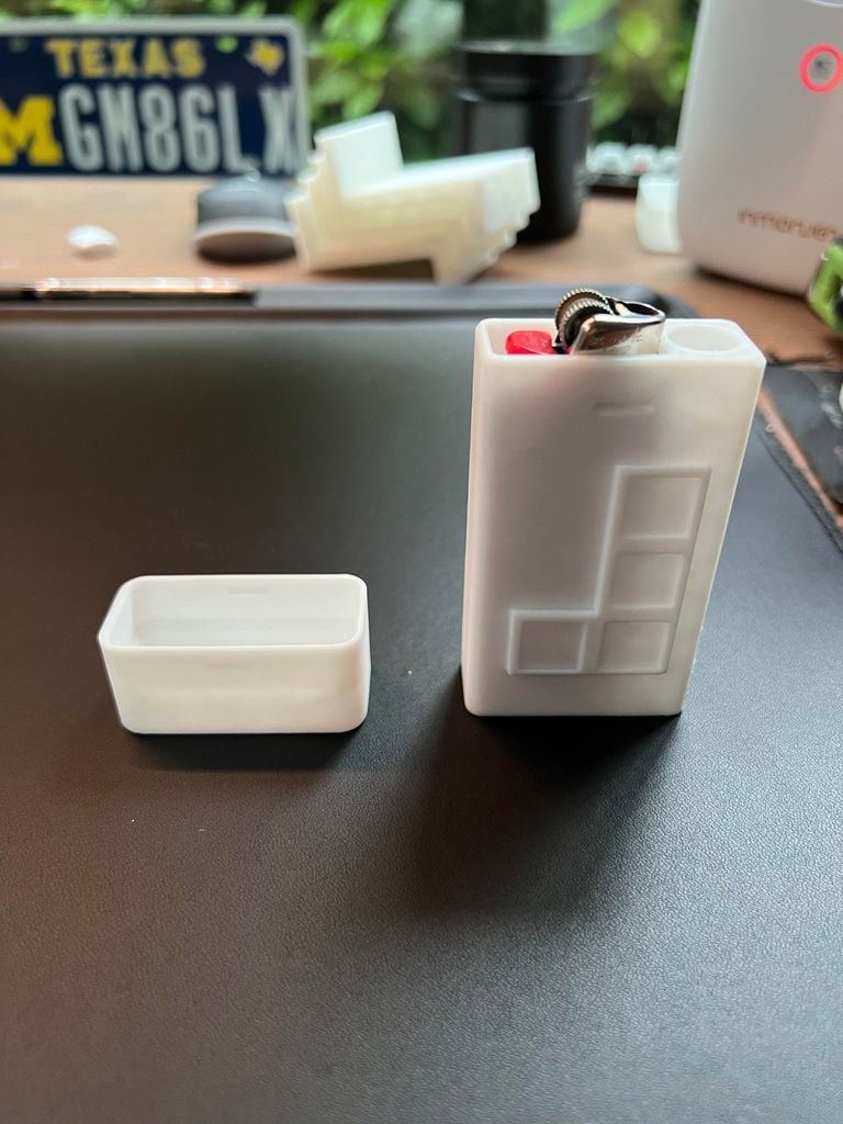 Tetris "J" Piece Container - Cigarette and lighter holder
