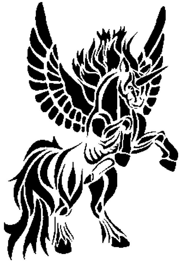 Pegasus stencil