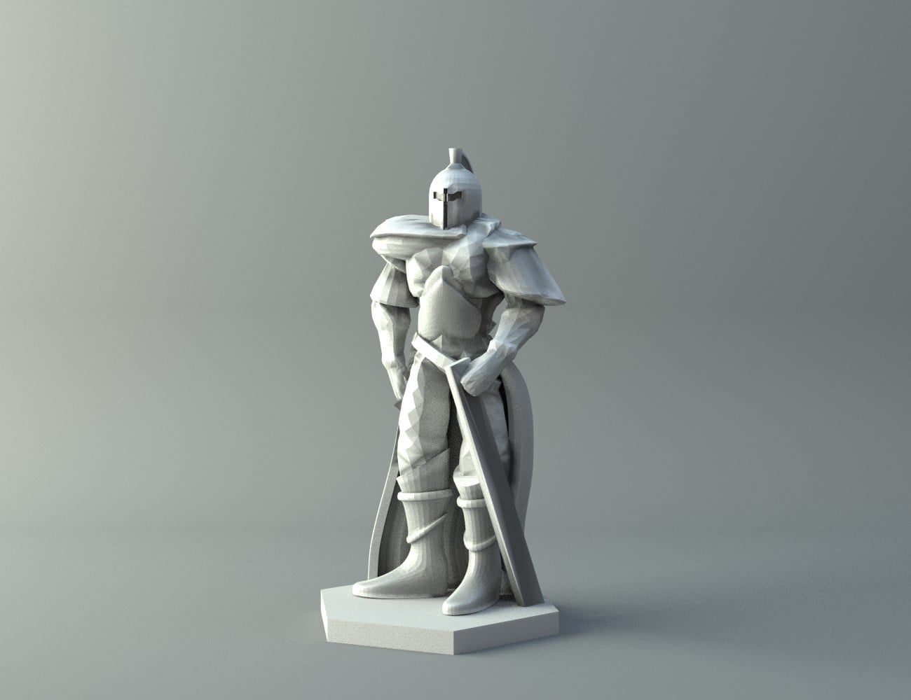 Human warrior 2 - D&D miniature