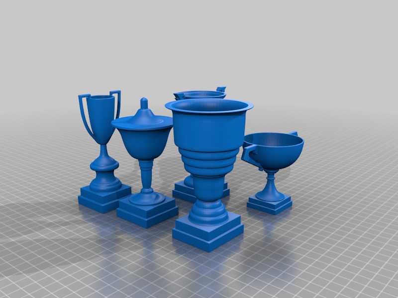 Art Deco Trophy Cups (Five Designs)