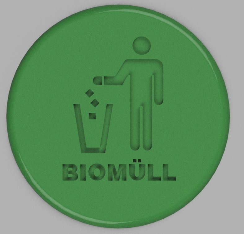Biomüll Zeichen (Organic-Waste-Sign) 