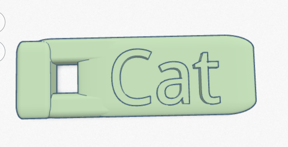 Cat name tag 