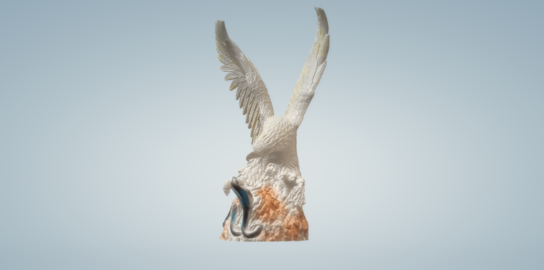 Eagle with Sanke beautiful Real Statue