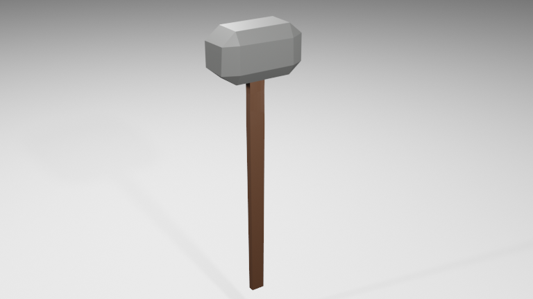 Low Poly Hammer