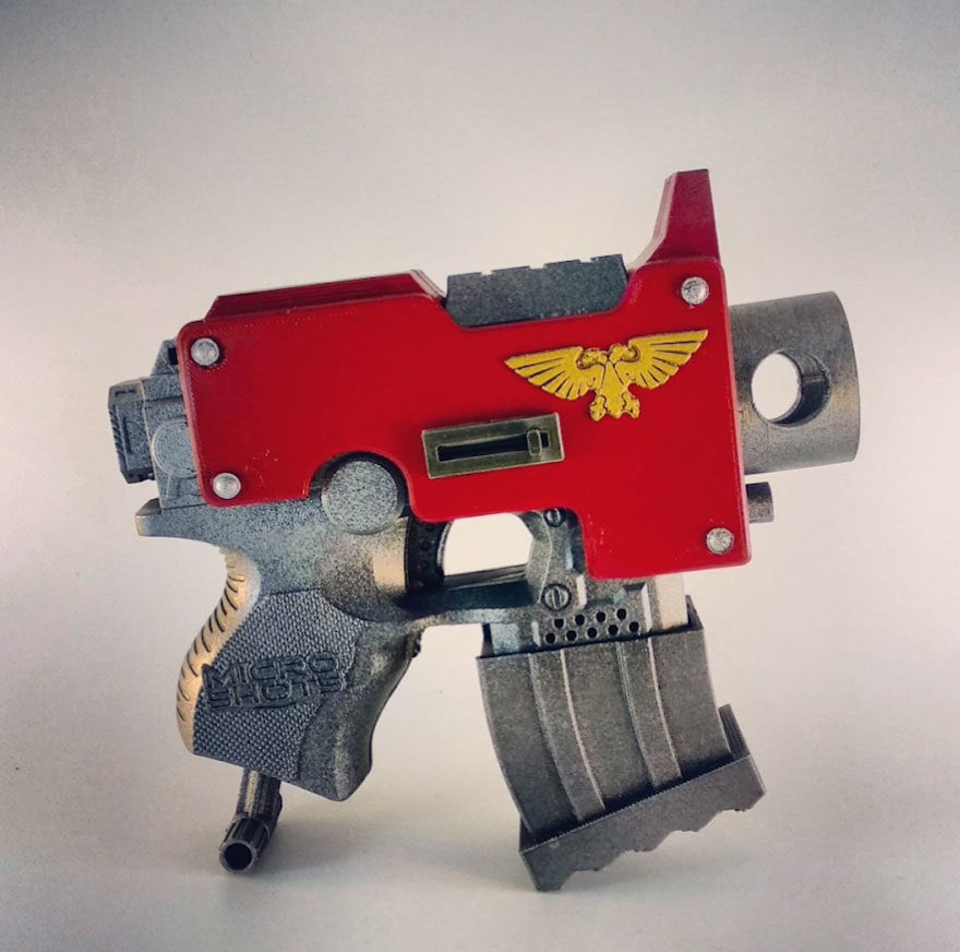 Warhammer 40k Bolt Pistol Nerf Micro Stryfe Mod Kit
