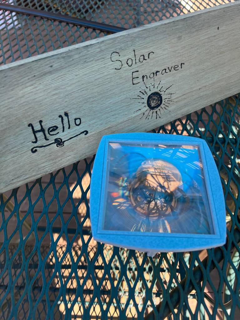 Solar Fresnel Engraver