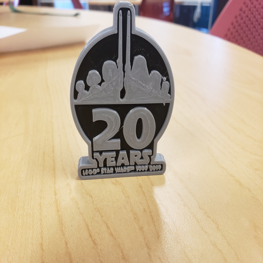 Lego Star Wars 20th Anniversary 3D Logo