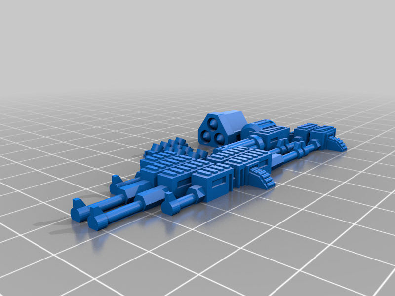 Easy to print basic gaslands guns
