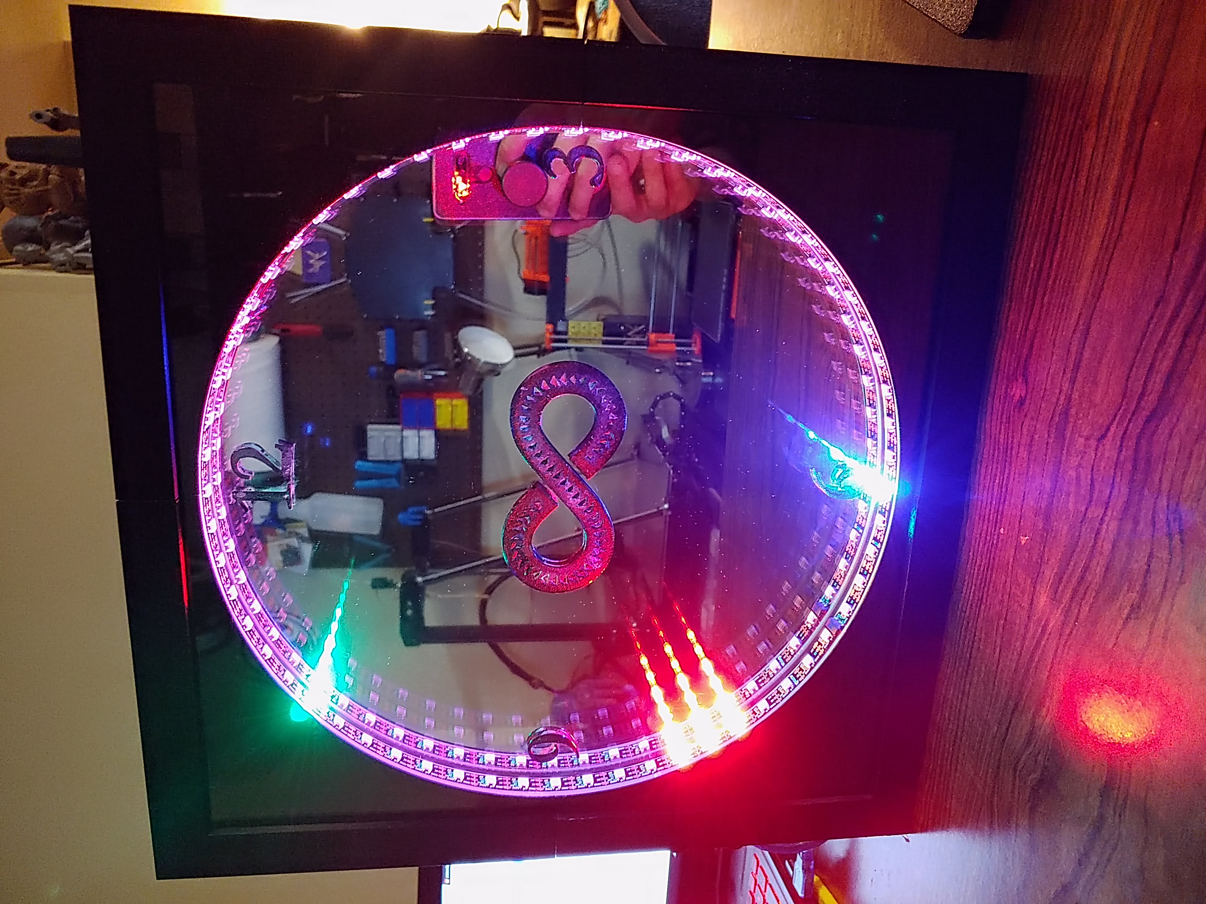 Infinity Mirror Clock (Remix)