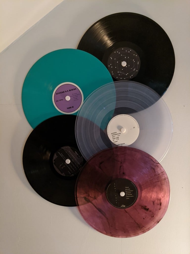 Modular vinyl record display