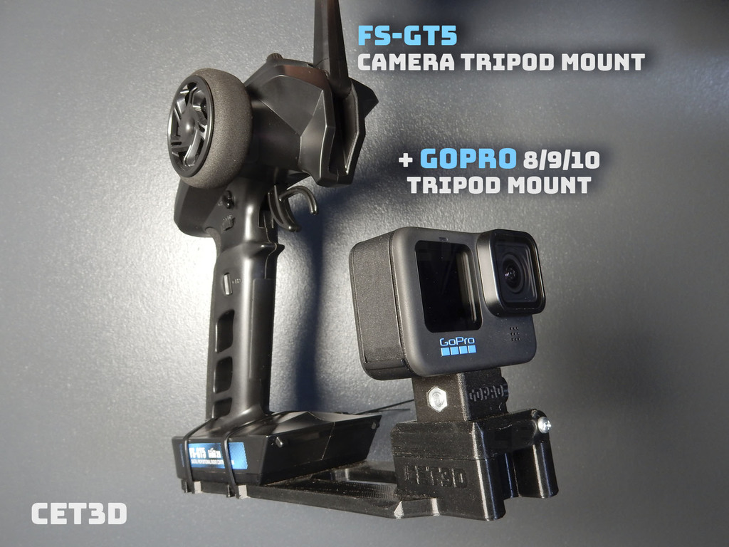 FS-GT5 Camera Tripod Mount + GoPro 8/9/10 Adapter
