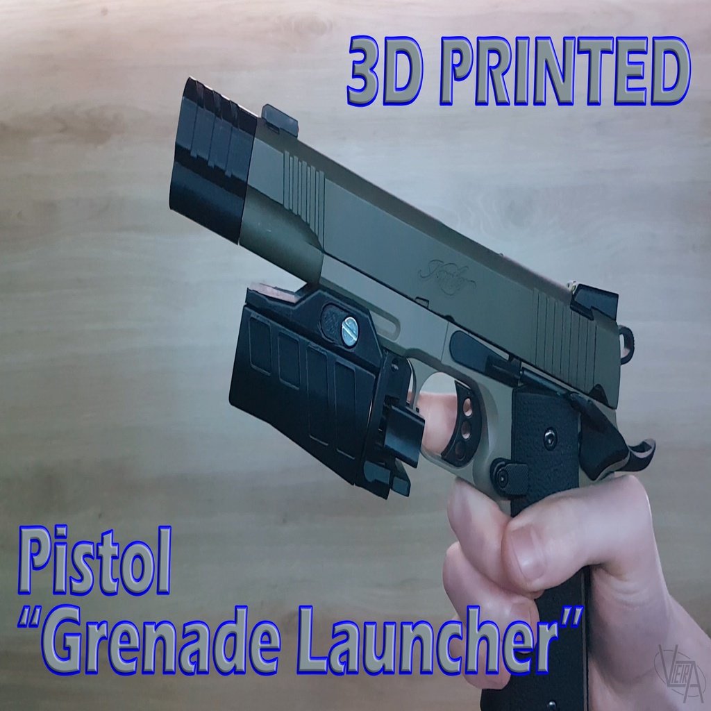 Airsoft Pistol Grenade Launcher