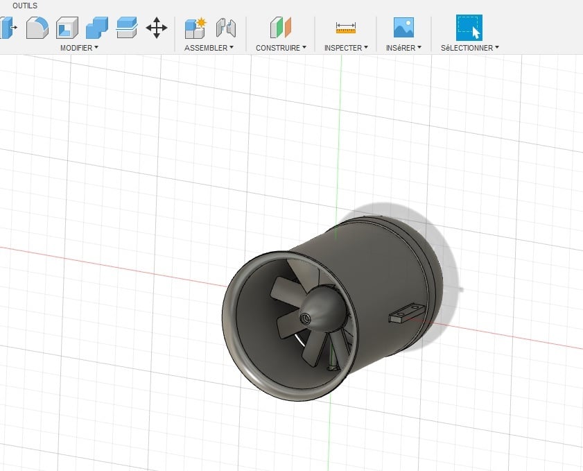 3d EDF 70 printed homemade electric jet engine - Turbine imprimée 3D
