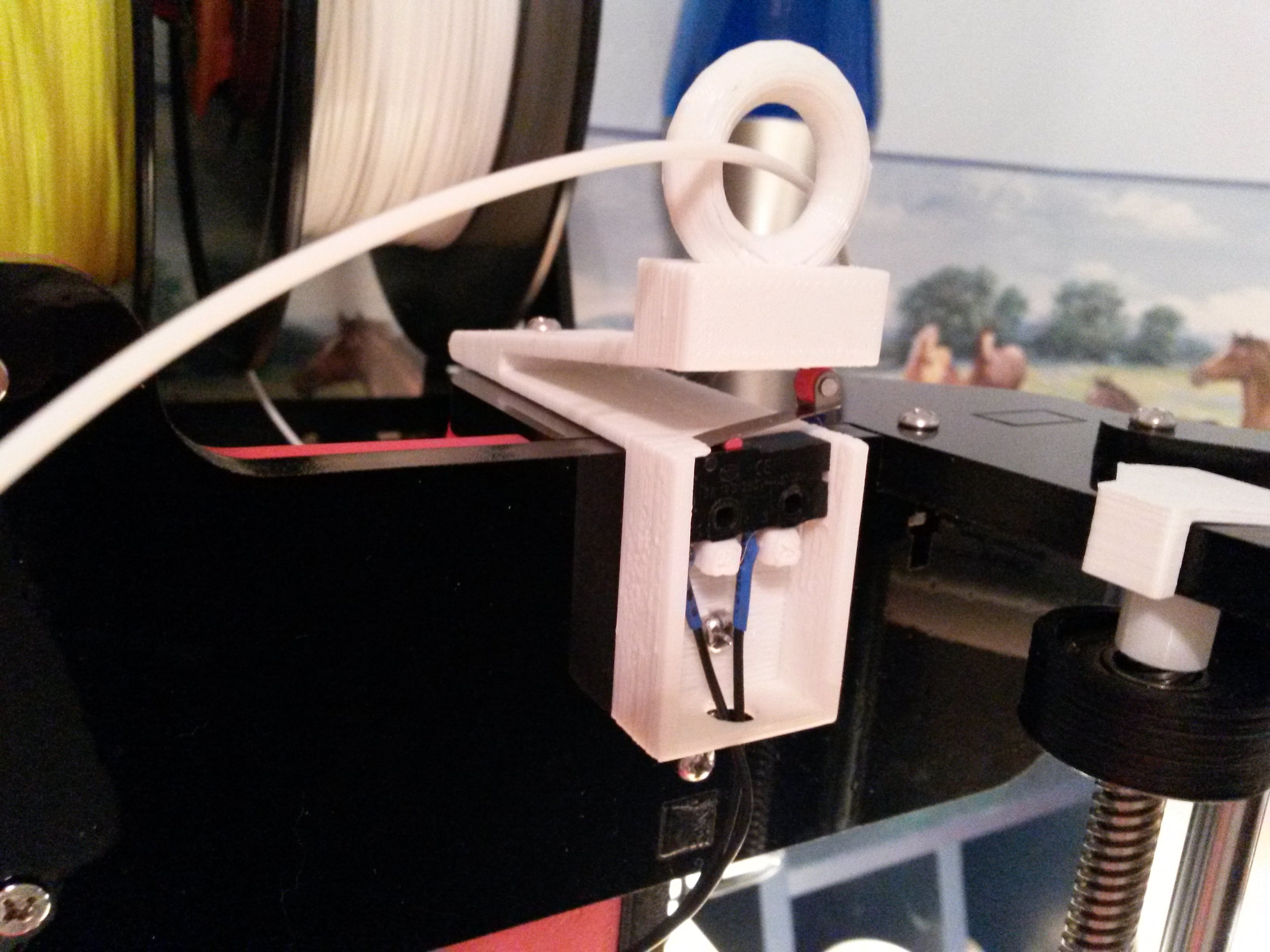 Filament Guide with Jam Sensor