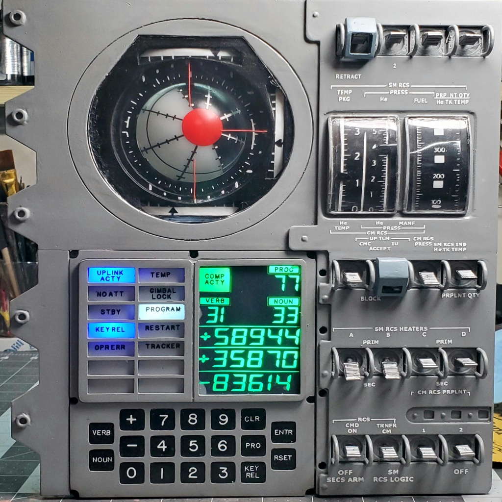 Apollo DSKY, FDAI control panel