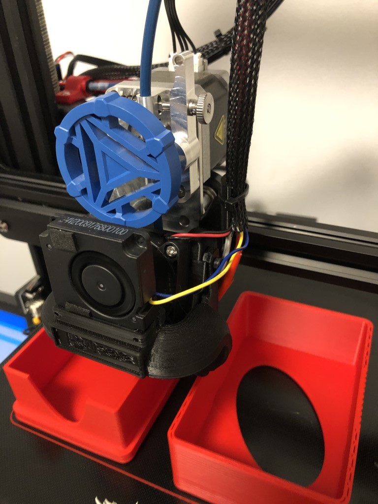 Bulls Eye base for Creality Ender 3 with upgraded Micro Swiss Direct Drive Extruder