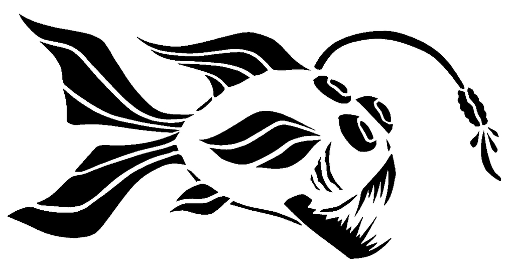 Angler Fish stencil 2
