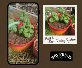 Miniatura 2 do modelo 3D DeepRoot Watering Planter