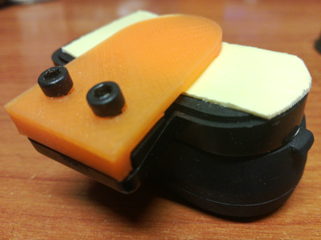 Helmet Bluetooth Mount (rear part/clamp)