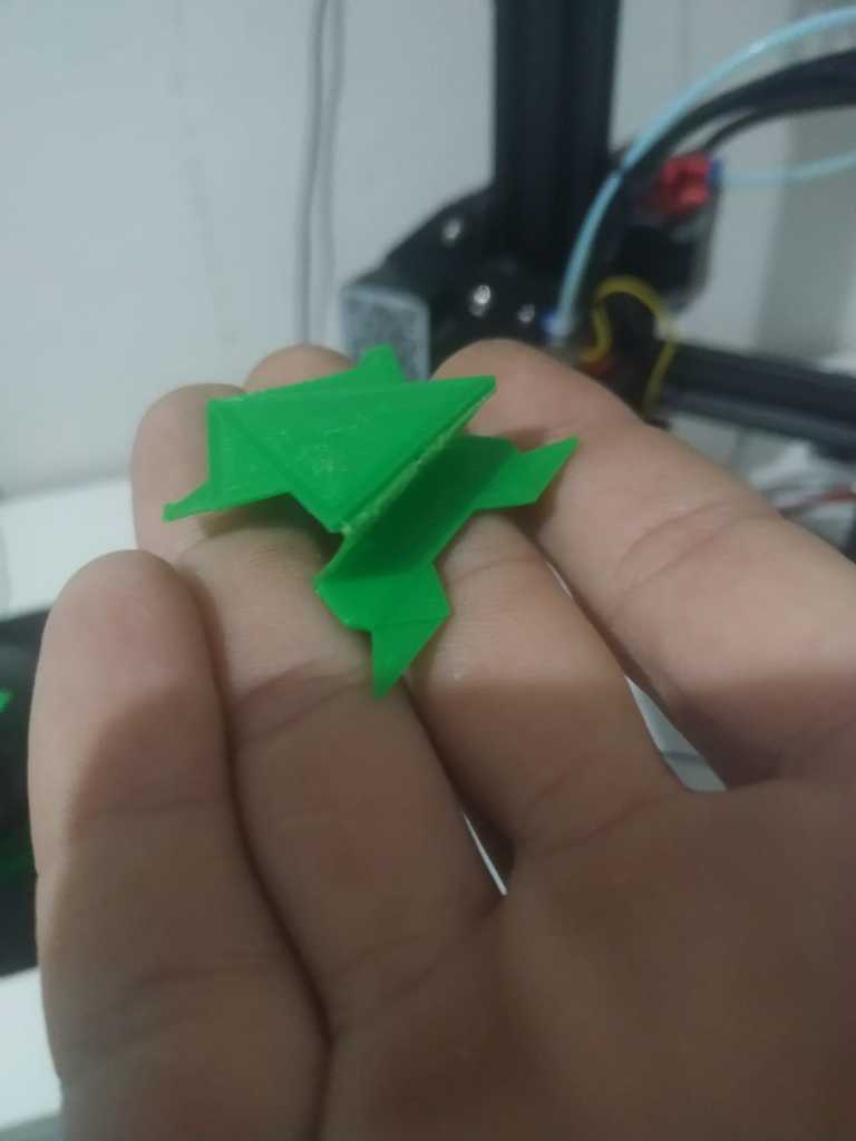 Sapo  Origami Pulante