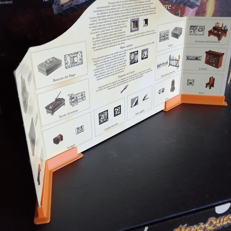 Heroquest - DM screen's supports