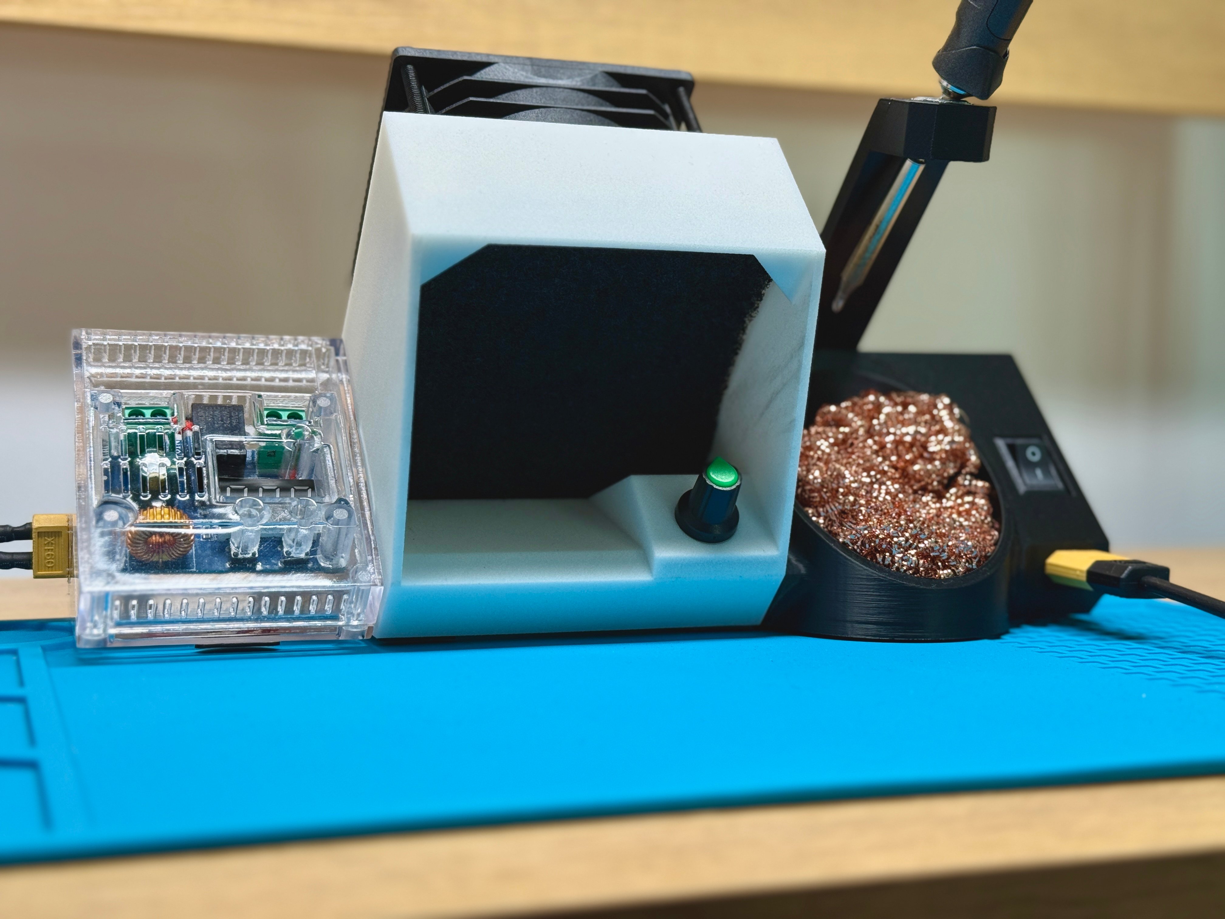 Tiny e-Lab Remix w/ HEPA Fume Extractor + XH-M609