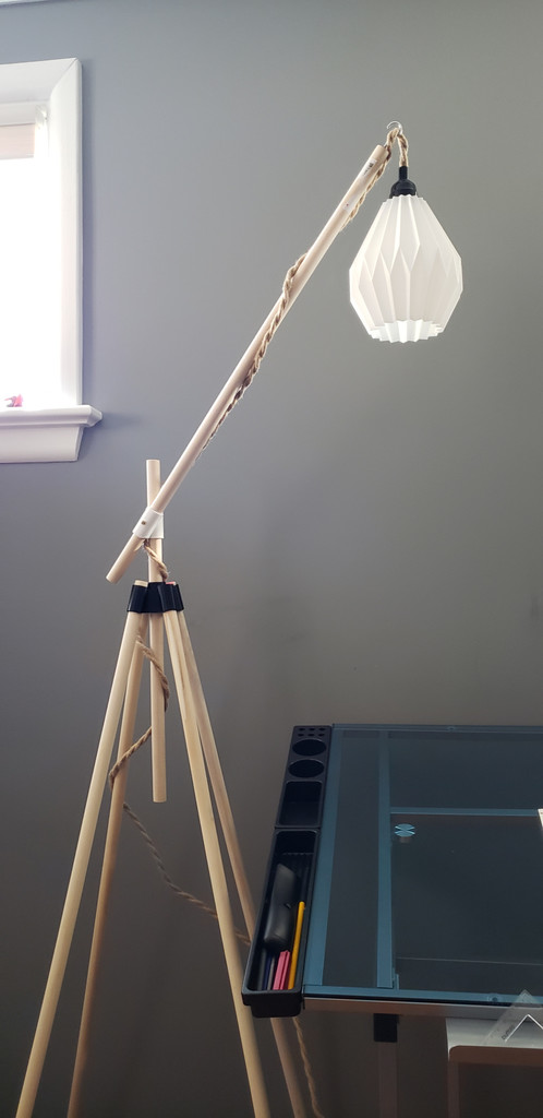 Wood Dowel Lamp