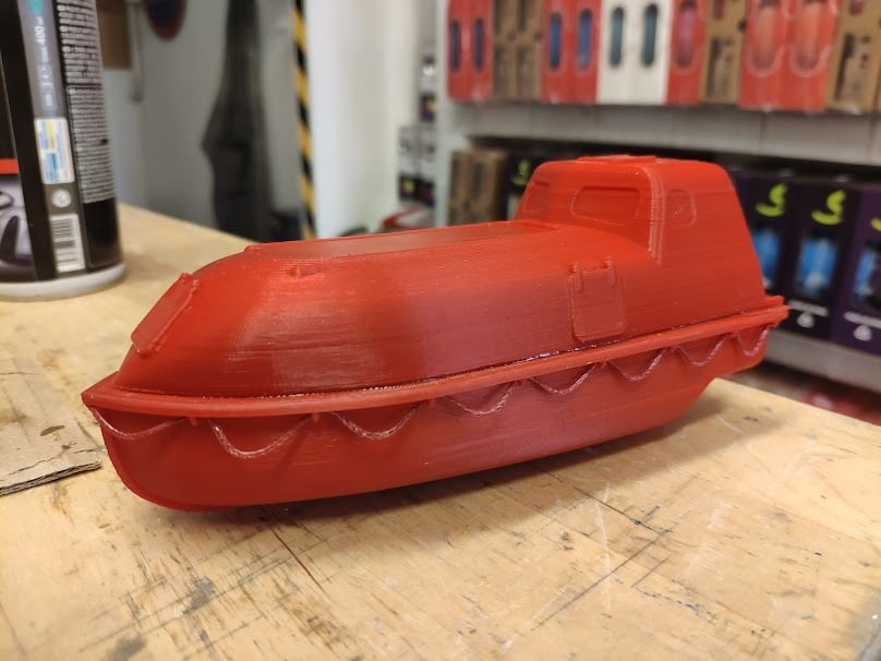 Lifeboat for RC boats - optimized for 3D printing