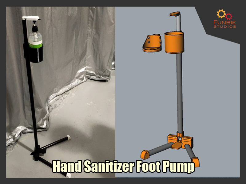Foot Operated Hand Sanitizer Pump