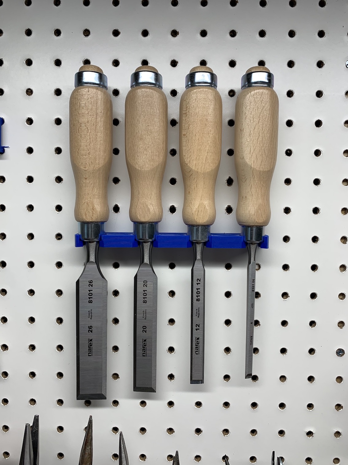 Narex Chisel Pegboard Holder