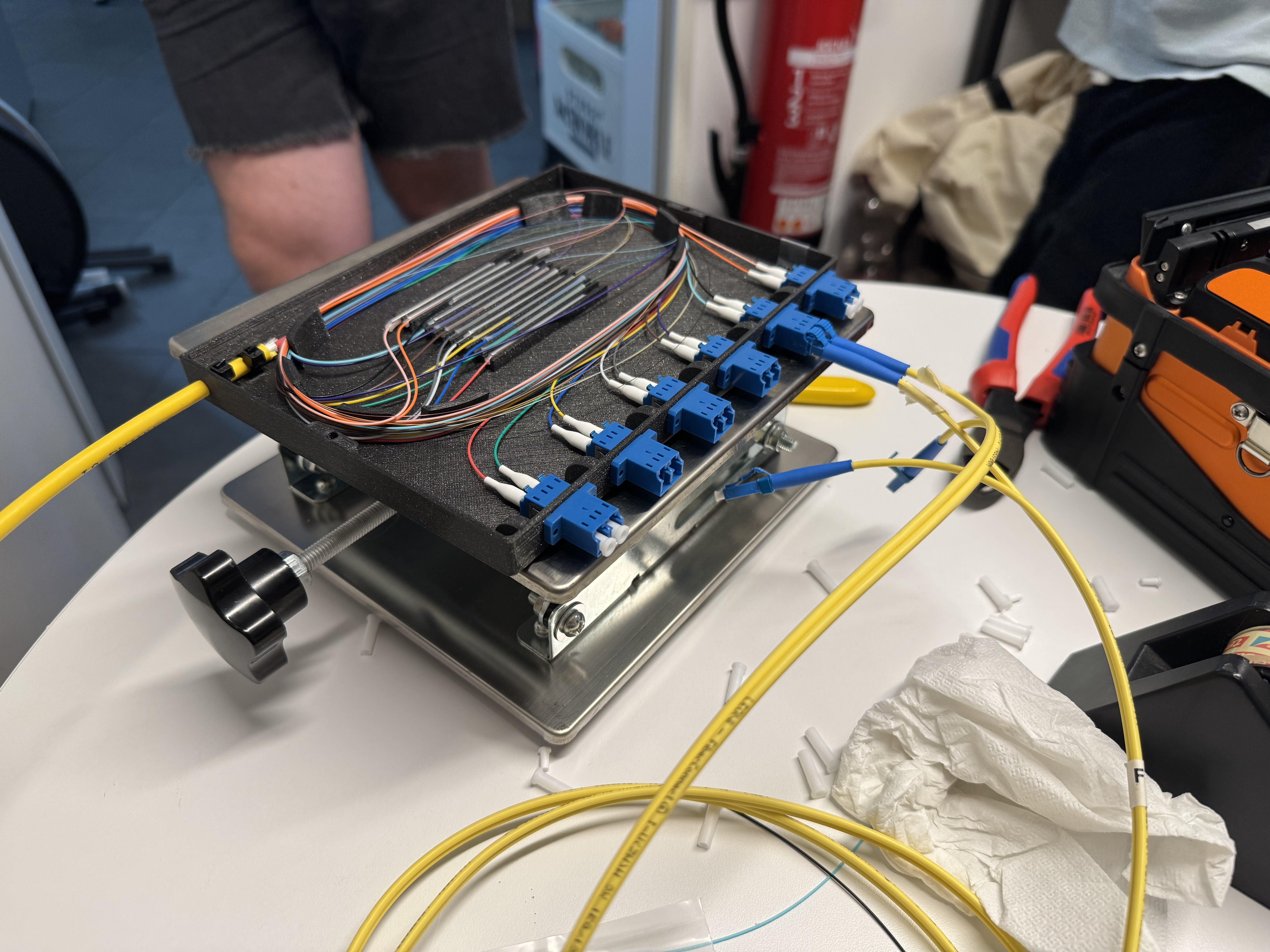 Fiber Optic Splice Box (6x LC Duplex)
